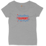Fireworks Expert Ladies Curvy Tee - Granite Heather