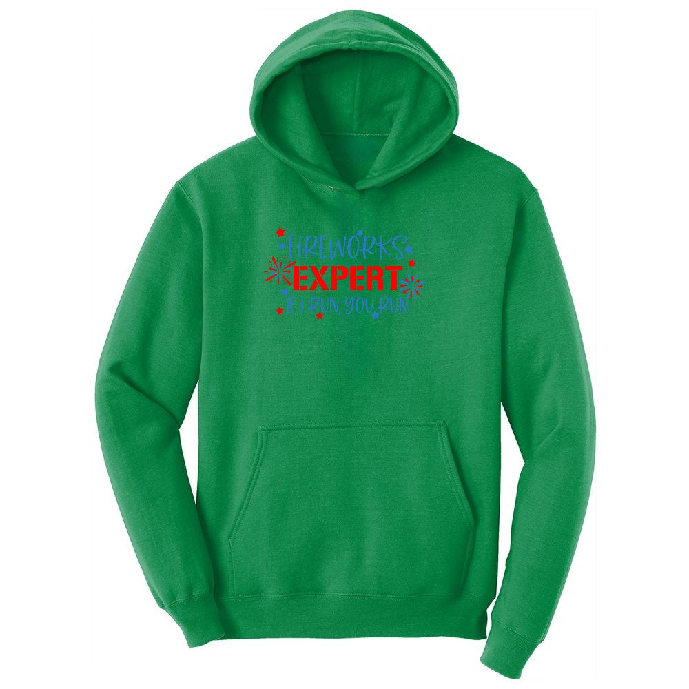 Fireworks Expert Ladies Hoodie - Kelly Green