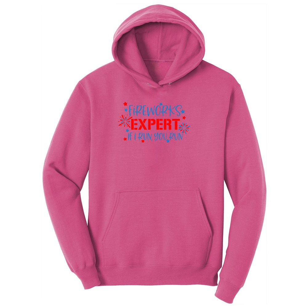 Fireworks Expert Ladies Hoodie - Sangria