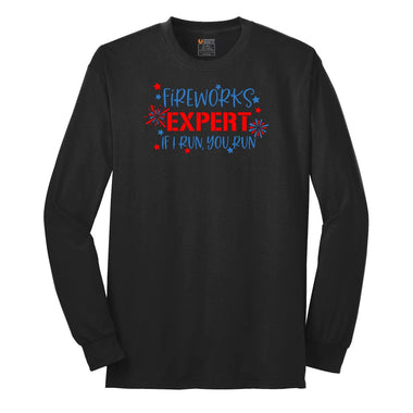 Fireworks Expert Long Sleeve Tee - Jet Black