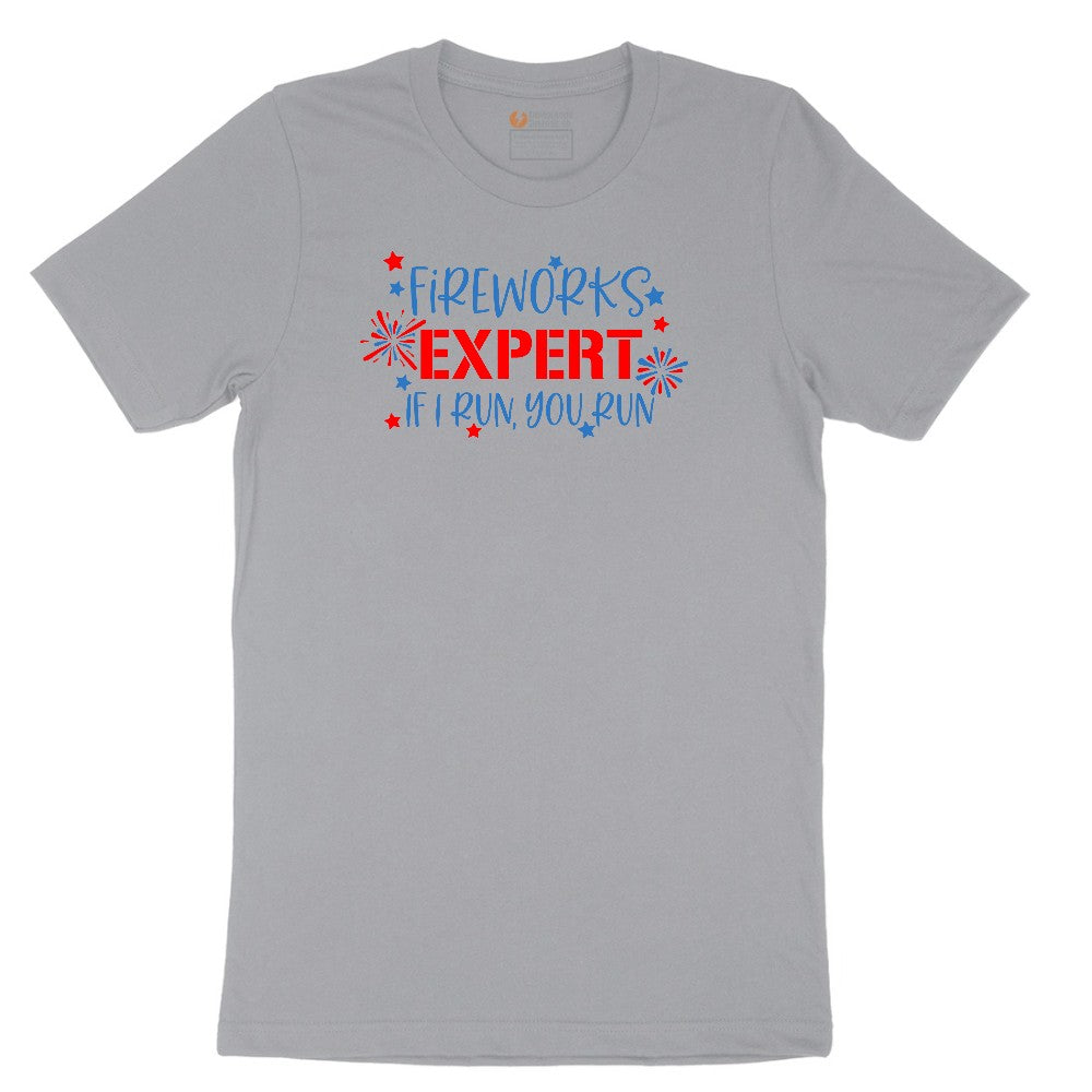 Fireworks Expert Short Sleeve Tee - Athletic Heather Grey