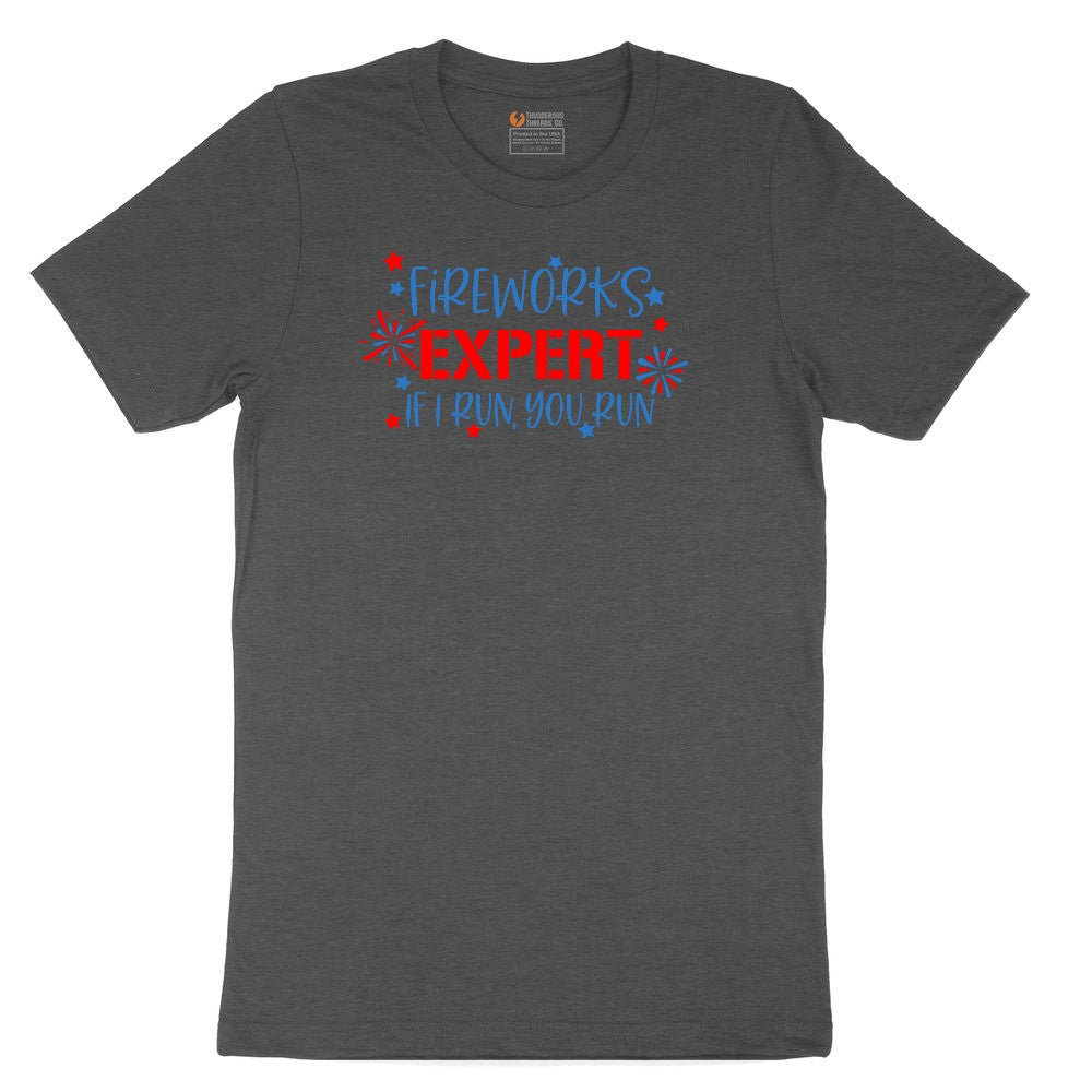 Fireworks Expert Toddler Short Sleeve Tee - Dark Heather Grey