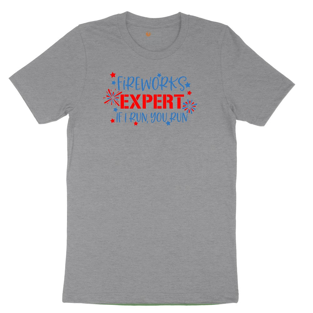 Fireworks Expert Youth Short Sleeve Tee - Athletic Heather