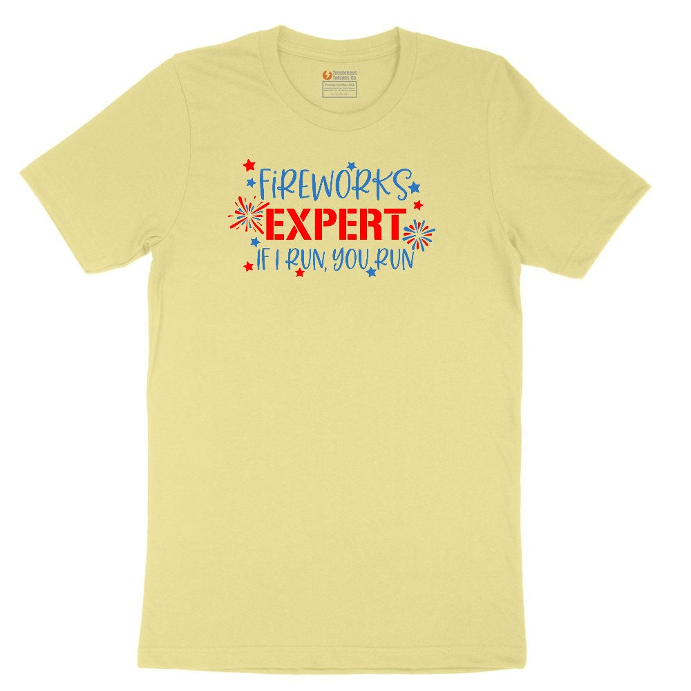 Fireworks Expert Youth Short Sleeve Tee - Yellow