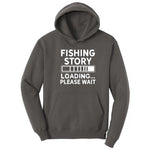Fishing Story Loading Please Wait Hoodie - Charcoal