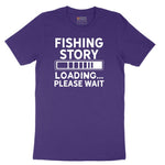 Fishing Story Loading Please Wait Short Sleeve Tee - Team Purple