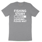 Fishing Story Loading Please Wait Toddler Short Sleeve Tee - Athletic Heather