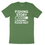 Fishing Story Loading Please Wait Youth Short Sleeve Tee - Athletic Kelly