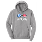 Flag Sun Glasses Hoodie - Athletic Heather