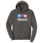 Flag Sun Glasses Hoodie - Charcoal