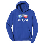 Flag Sun Glasses Hoodie - True Royal