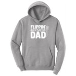 Flipping Awesome Dad Hoodie - Athletic Heather