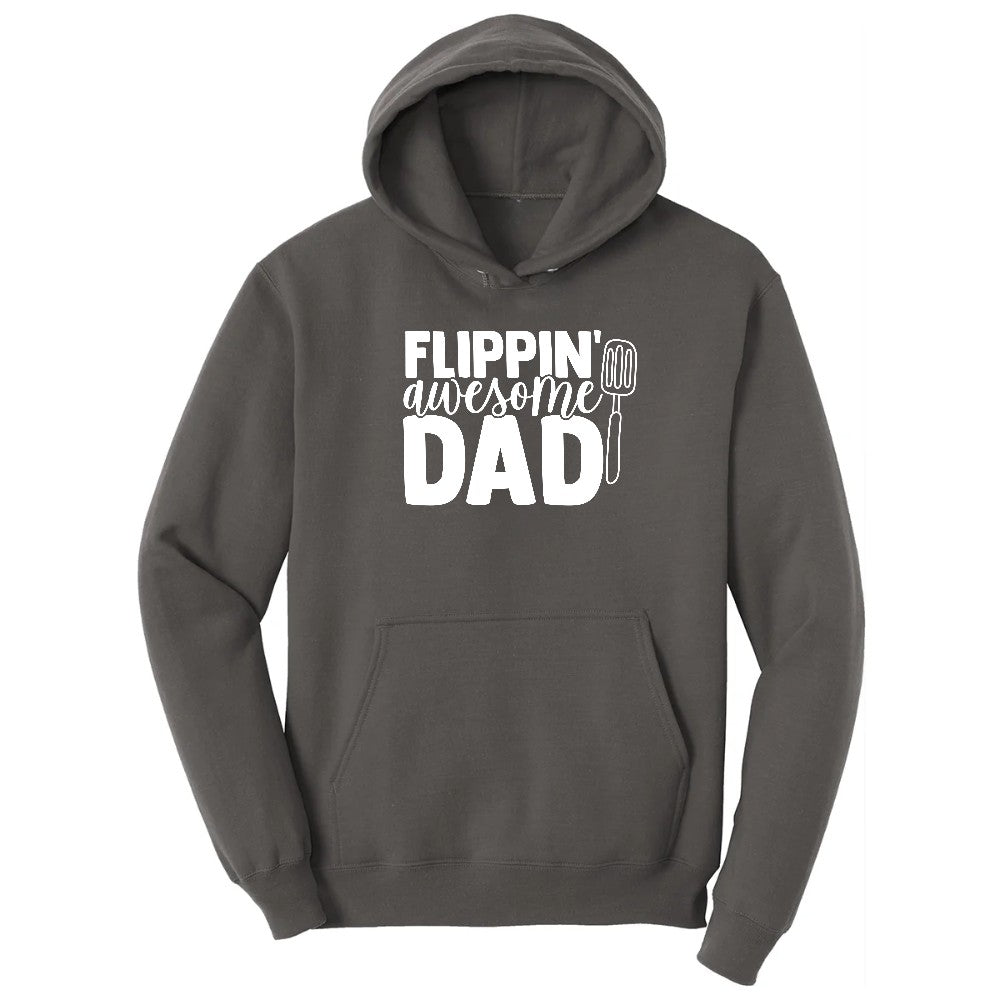 Flipping Awesome Dad Hoodie - Charcoal