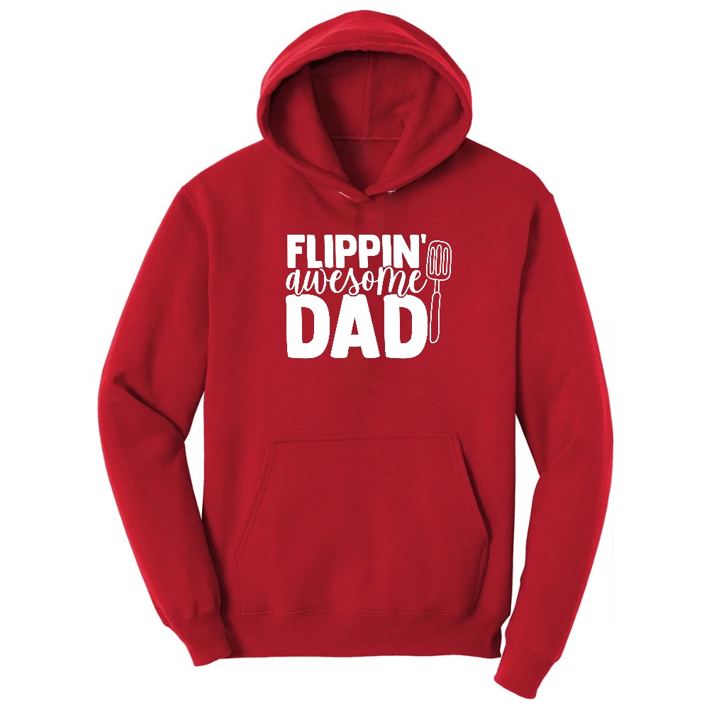 Flipping Awesome Dad Hoodie - Red