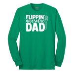 Flipping Awesome Dad Long Sleeve Tee - Kelly Green