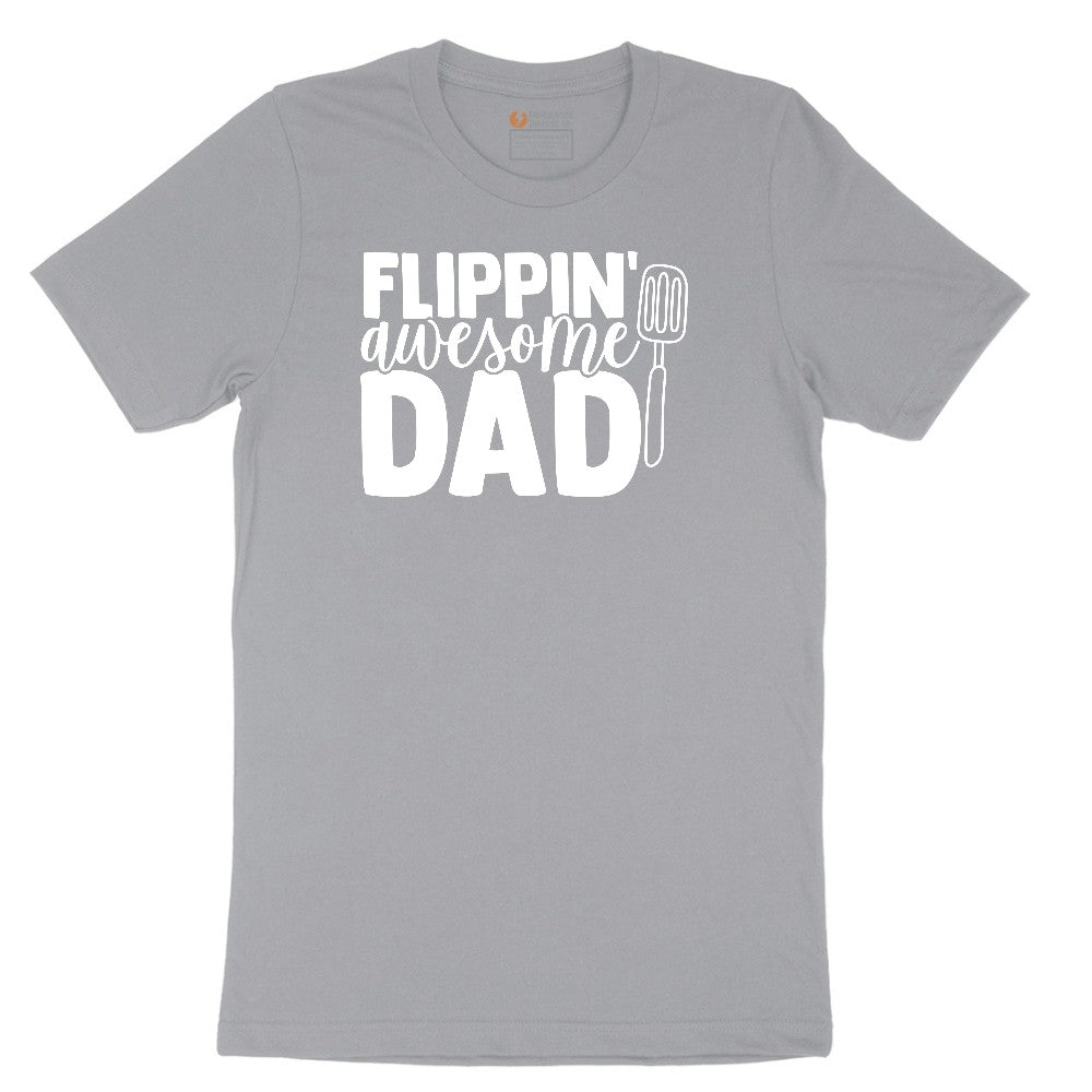Flipping Awesome Dad Short Sleeve Tee - Athletic Heather Grey