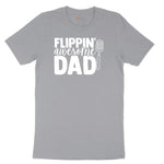 Flipping Awesome Dad Short Sleeve Tee - Athletic Heather Grey
