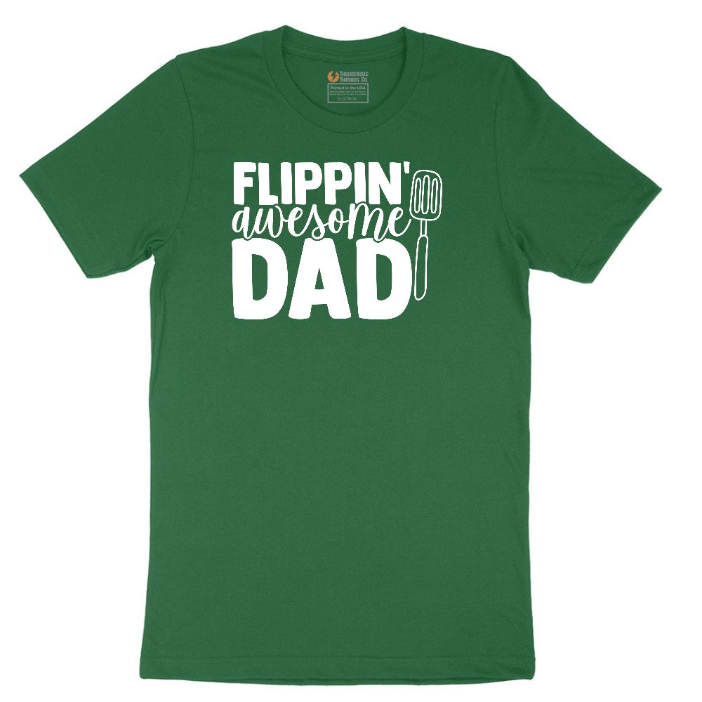 Flipping Awesome Dad Short Sleeve Tee - Athletic Kelly