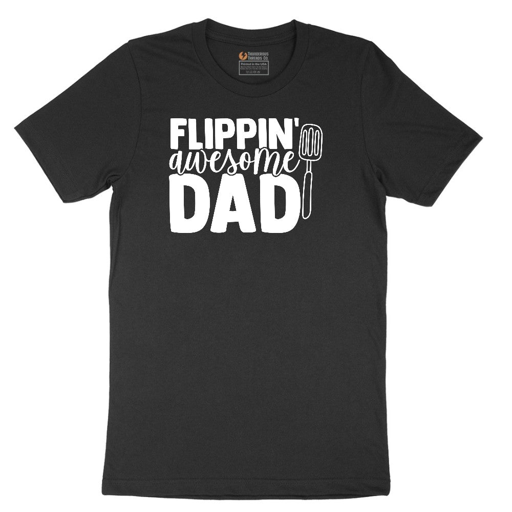Flipping Awesome Dad Short Sleeve Tee - Jet Black