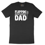 Flipping Awesome Dad Short Sleeve Tee - Jet Black