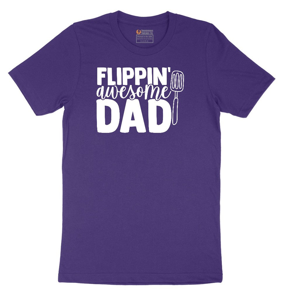 Flipping Awesome Dad Short Sleeve Tee - Team Purple
