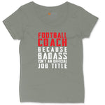 Football Coach Ladies Curvy Tee - Bamboo Blackout