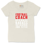 Football Coach Ladies Curvy Tee - Natural Heather