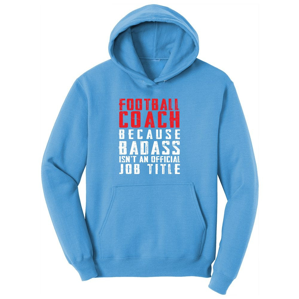 Football Coach Ladies Hoodie - Aquatic Blue