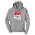 Football Coach Ladies Hoodie - Athletic Heather
