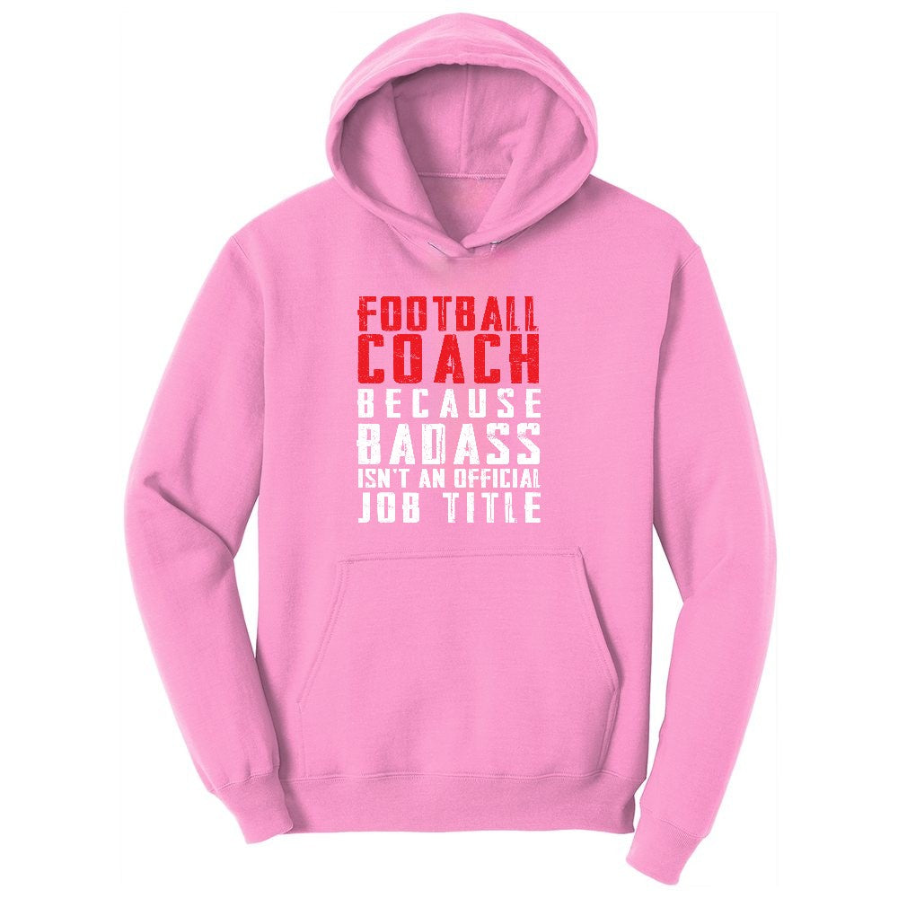 Football Coach Ladies Hoodie - Candy Pink