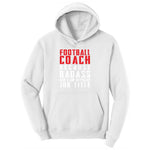 Football Coach Ladies Hoodie - White