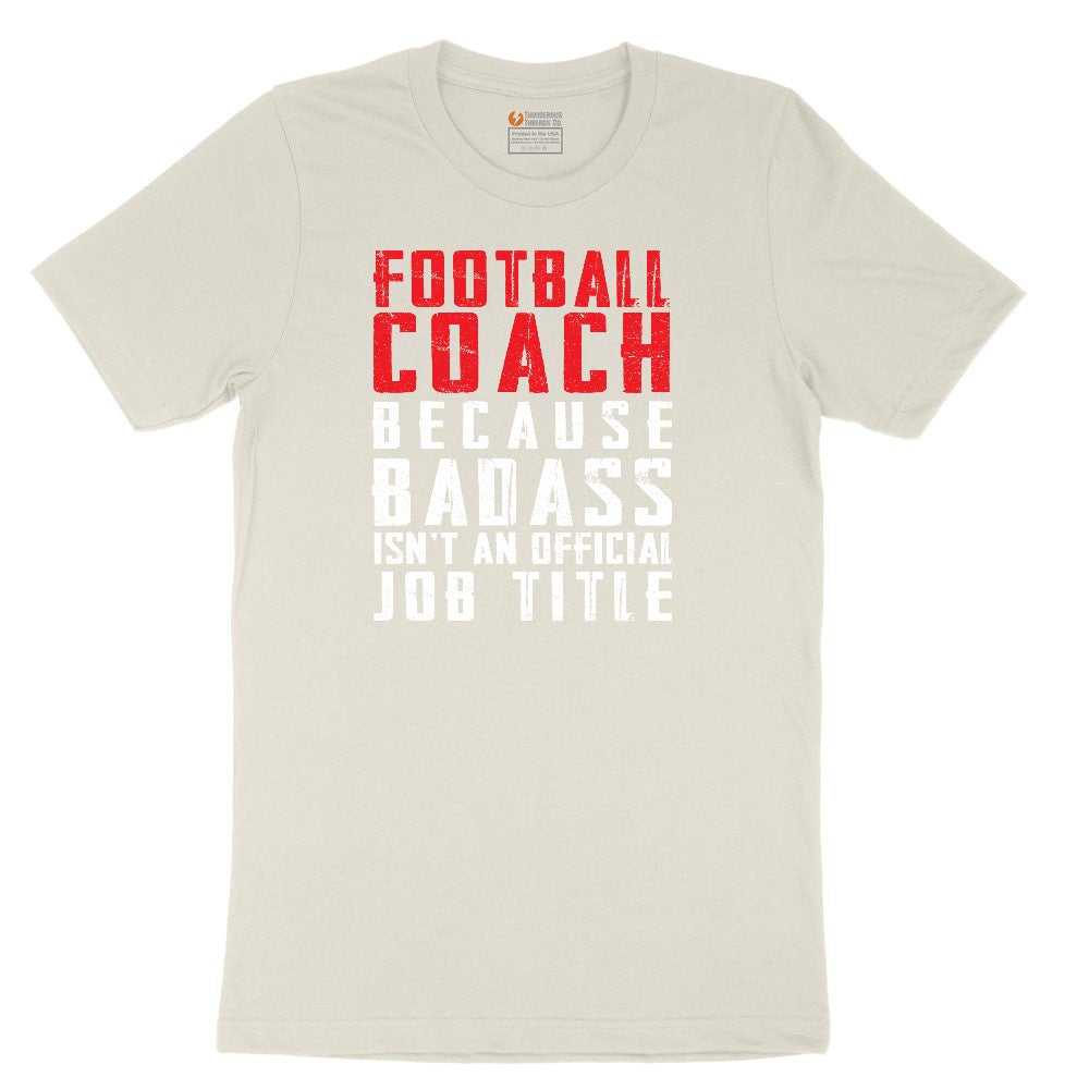 Football Coach Ladies Short Sleeve Tee - Natural Heather