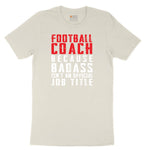 Football Coach Ladies Short Sleeve Tee - Natural Heather