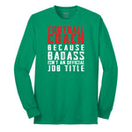 Football Coach Long Sleeve Tee - Kelly Green