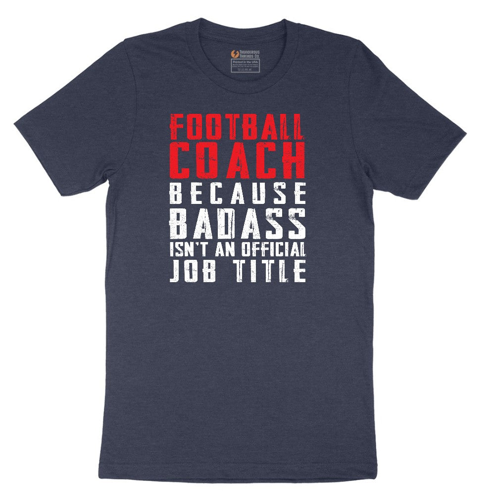 Football Coach Short Sleeve Tee - Heather Navy