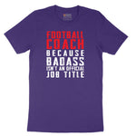 Football Coach Short Sleeve Tee - Team Purple
