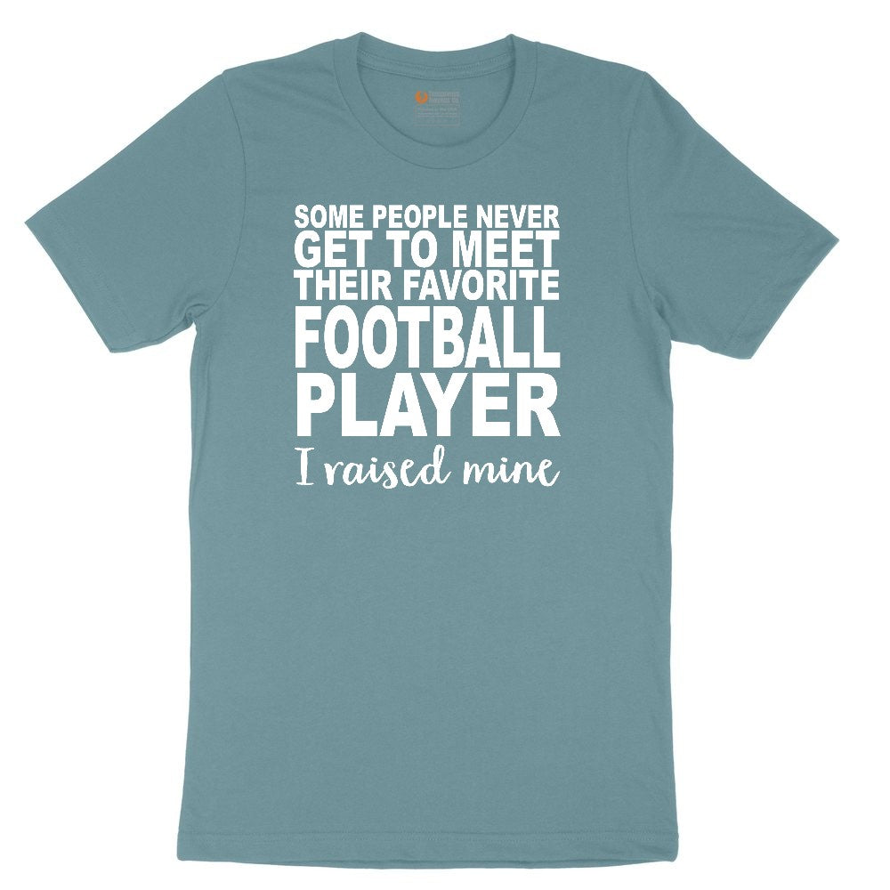 Football Player I Raised Mine Ladies Short Sleeve Tee - Surf Blackout