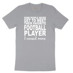 Football Player I Raised Mine Short Sleeve Tee - Athletic Heather Grey