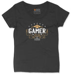 Forever Gamer - Mens & Ladies T-Shirt Ladies Curvy Tee - Black