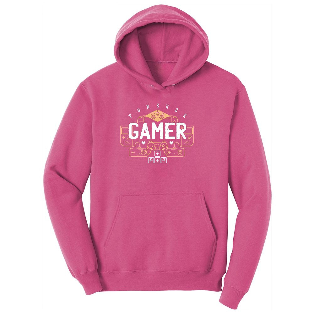 Forever Gamer - Mens & Ladies T-Shirt Ladies Hoodie - Sangria