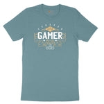 Forever Gamer - Mens & Ladies T-Shirt Ladies Short Sleeve Tee - Surf Blackout