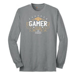 Forever Gamer - Mens & Ladies T-Shirt Long Sleeve Tee - Athletic Grey