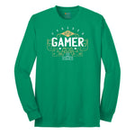 Forever Gamer - Mens & Ladies T-Shirt Long Sleeve Tee - Kelly Green