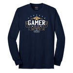 Forever Gamer - Mens & Ladies T-Shirt Long Sleeve Tee - Navy