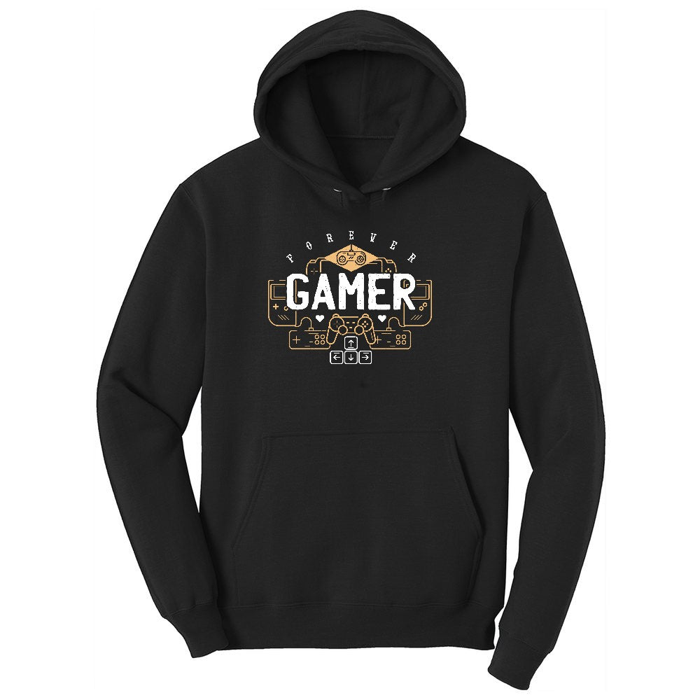 Forever Gamer - Mens & Ladies T-Shirt Toddler Hoodie - Jet Black