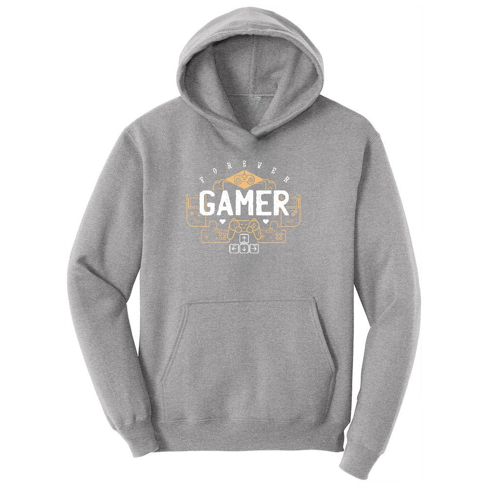 Forever Gamer - Mens & Ladies T-Shirt Youth Hoodie - Athletic Heather