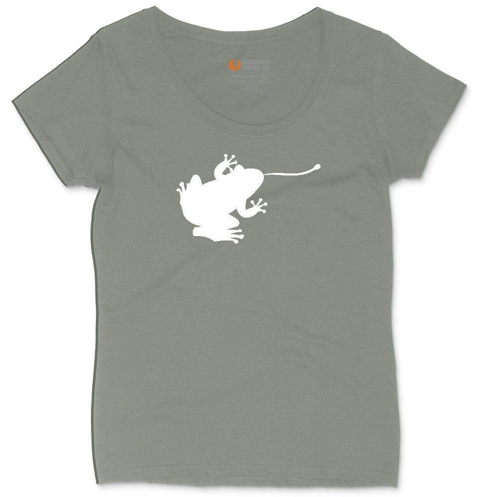 Frog Ladies Curvy Tee - Bamboo Blackout