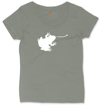 Frog Ladies Curvy Tee - Bamboo Blackout