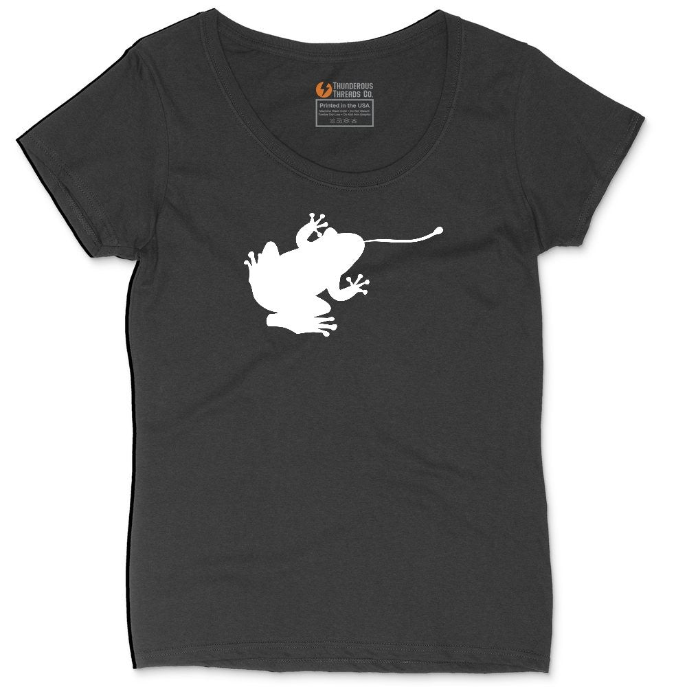 Frog Ladies Curvy Tee - Black
