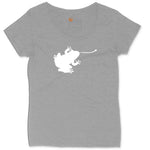 Frog Ladies Curvy Tee - Granite Heather